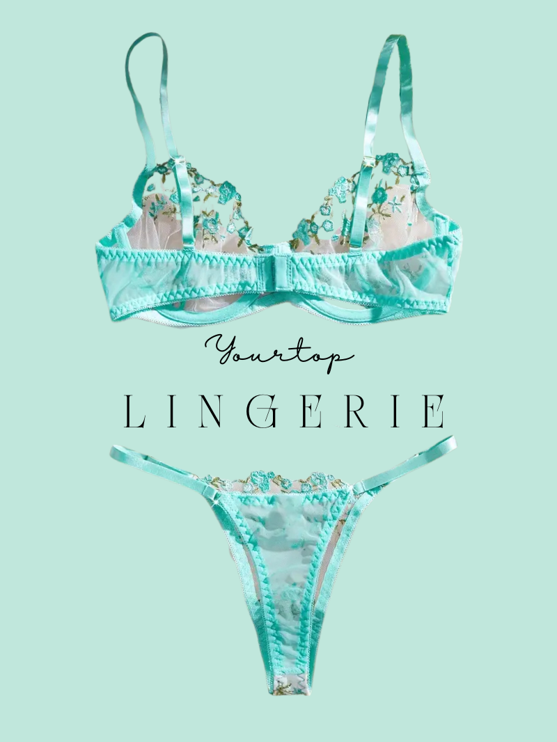 Turquoise Floral Set