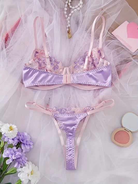 Purple Floral Set