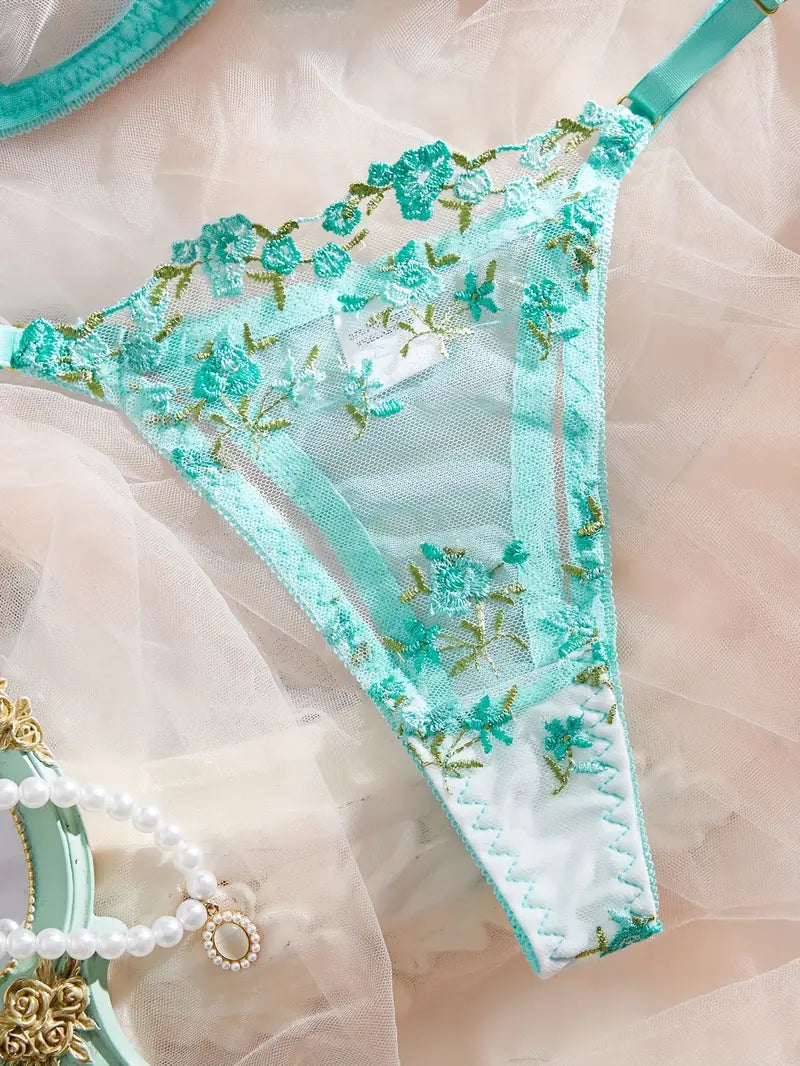 Turquoise Floral Set