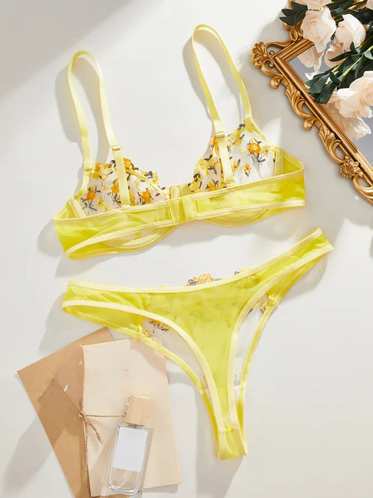 Yellow Floral Set