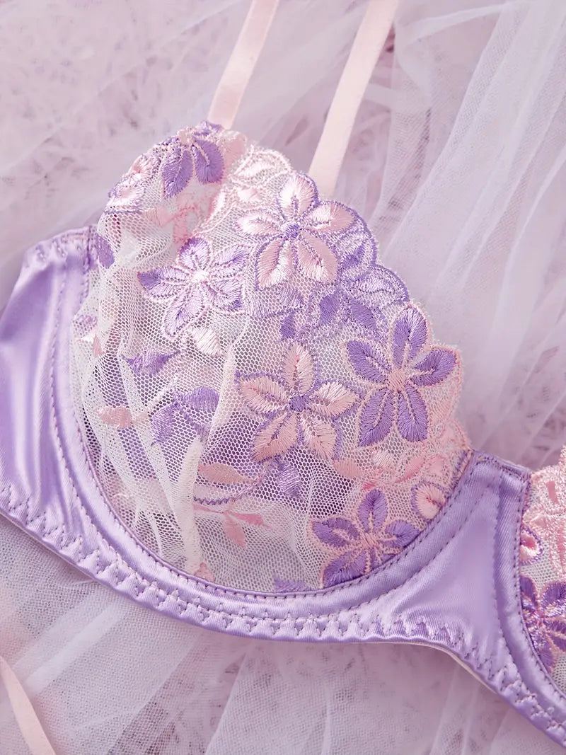 Purple Floral Set