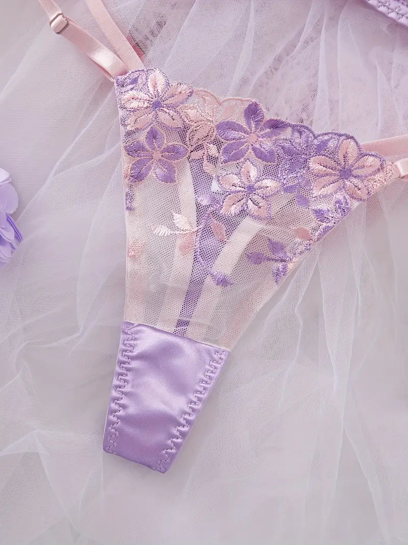 Purple Floral Set