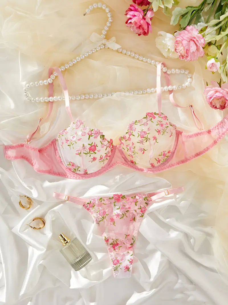 Pink Floral Set